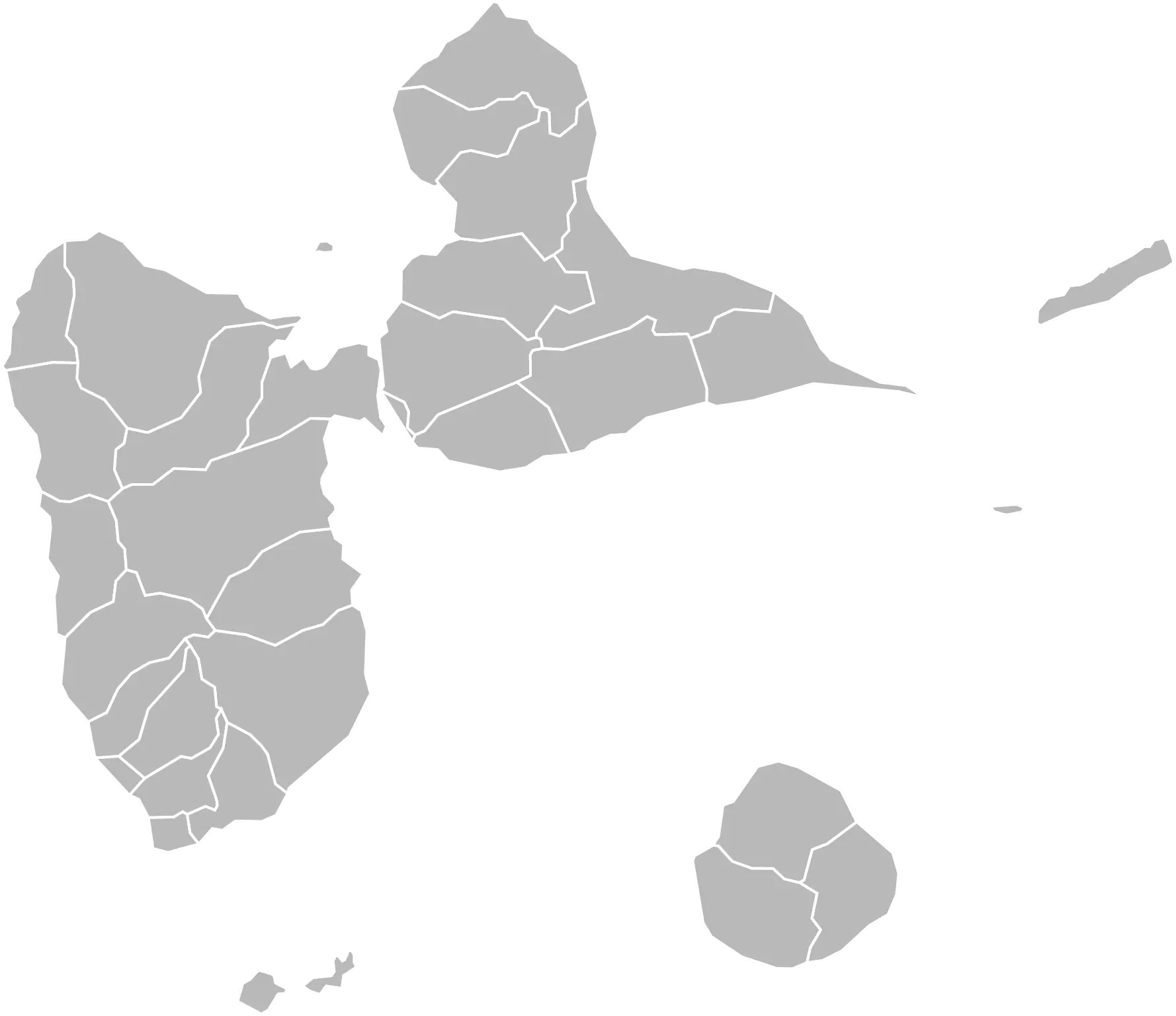 Les iles du sud de Guadeloupe